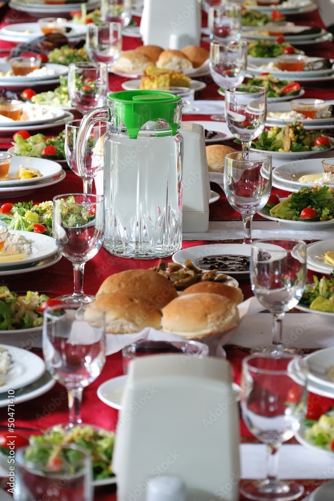 Traditional Turkish Table Setting Stock Photo | Adobe Stock