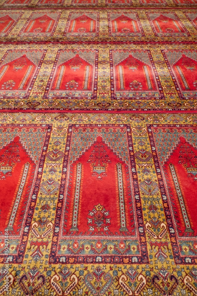 Prayer rug in a mosque