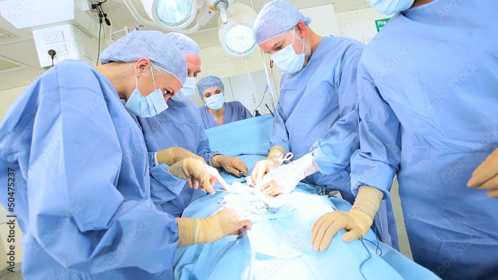 Surgical Team in Operating Theater Surgical Team in Operating Theater