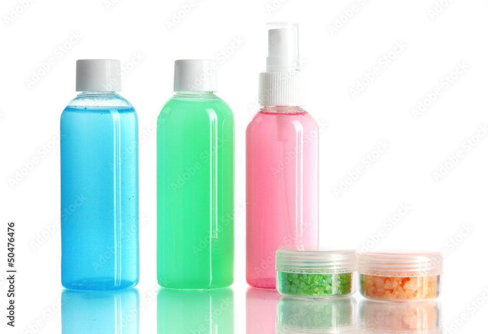 Hotel cosmetics kit isolated on white Hotel cosmetics kit isolated on white