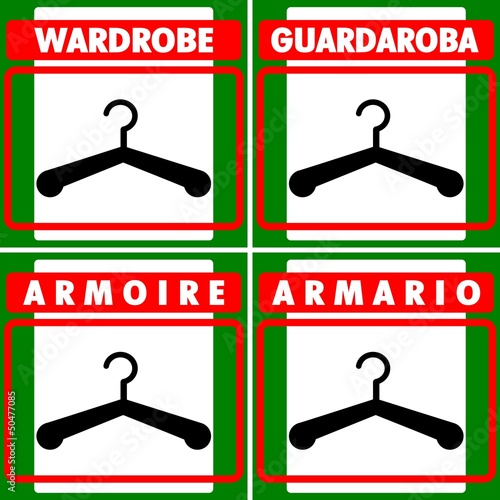 CARTELLO INDICATORE UBICAZIONE GUARDAROBA