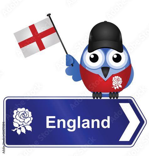 Comical England sign