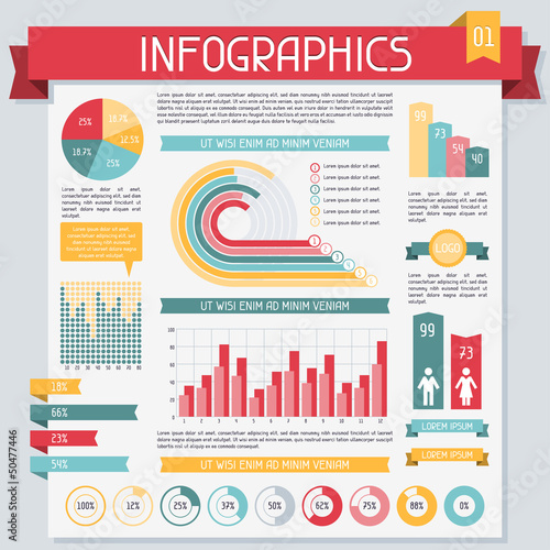 Infographics elements collection. Set 1.