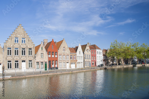 Canal in Bruges, Belgium © addufek