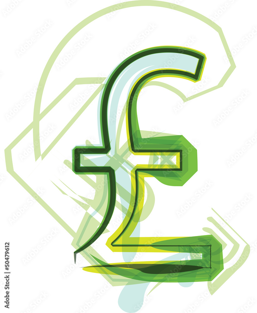 Green Sterling symbol Green Sterling symbol