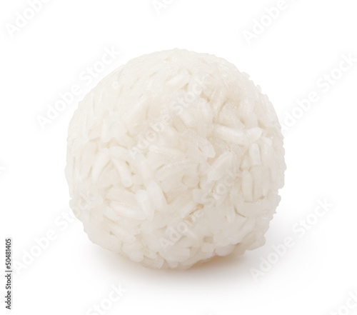 Rice on White Background