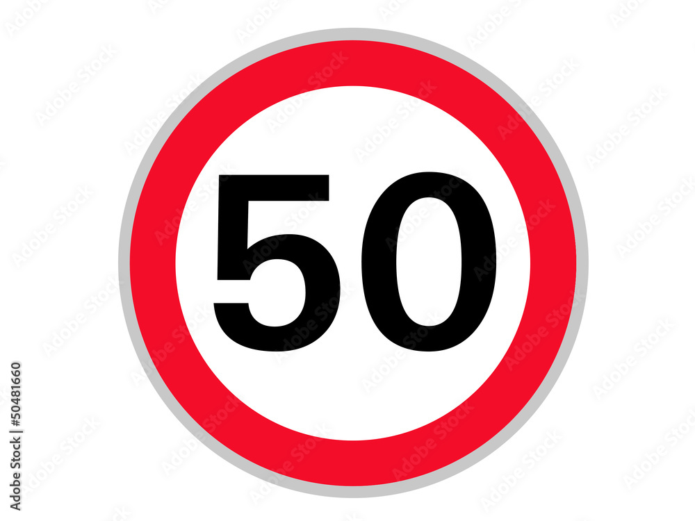 Verkehrszeichen 50 km/h Verkehrszeichen 50 km/h