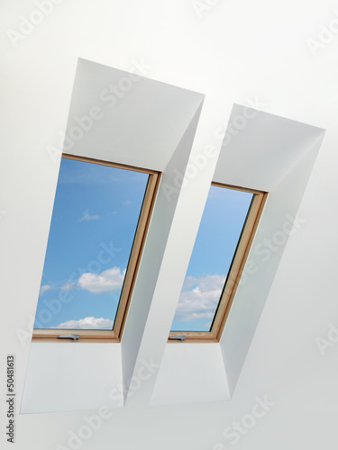 Two attic windows