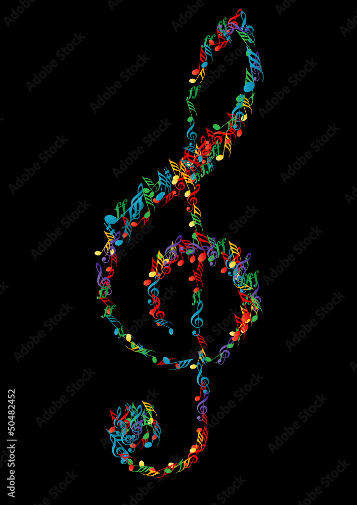 Fototapeta premium Violinschlüssel