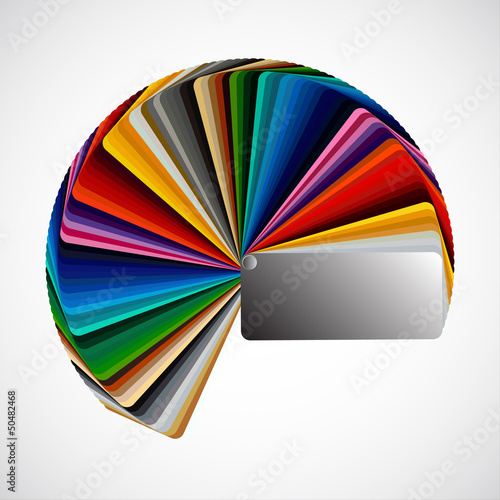 Color palette isolated on white background, color vector samples