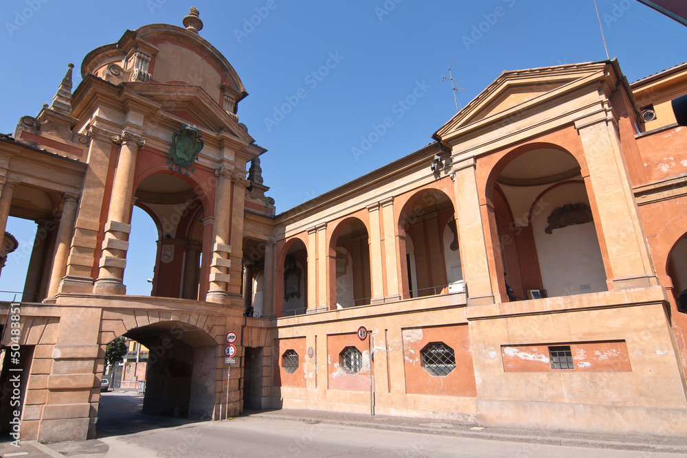 Naklejka premium San Luca arcade - Bologna, Italy