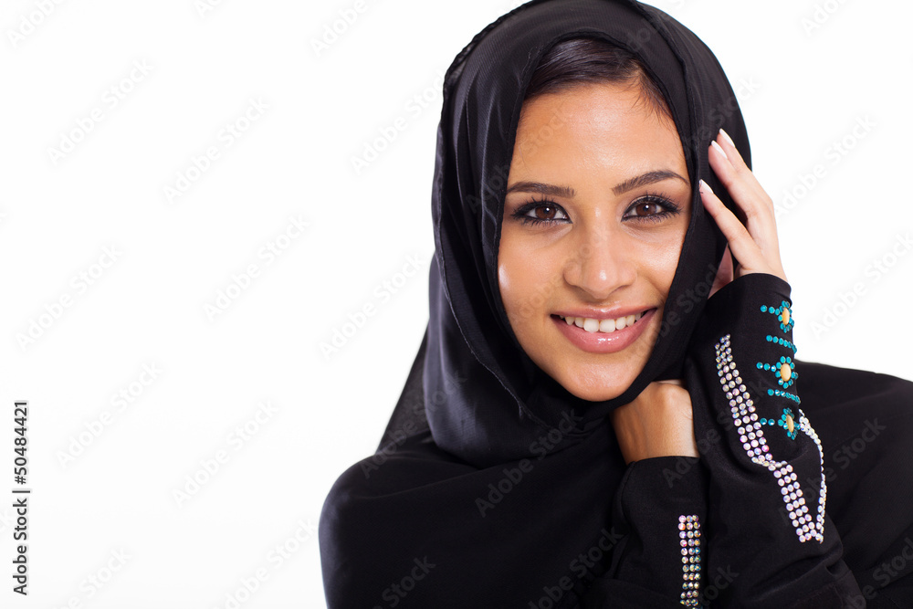 Arabic beauty on white Arabic beauty on white