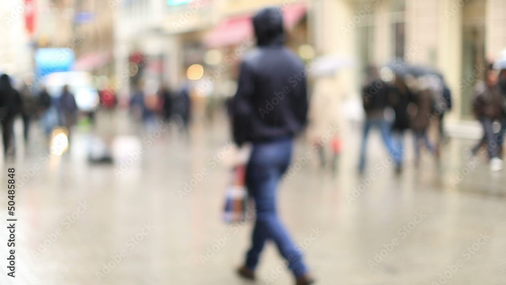 close up istiklal aveneu crowded people time lapse close up istiklal aveneu crowded people time lapse