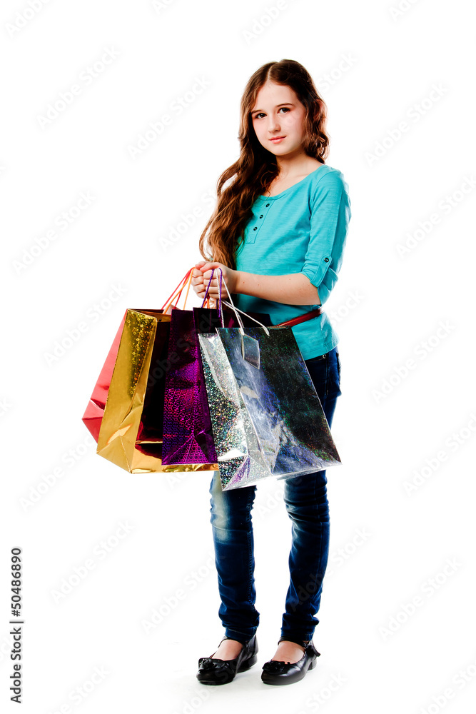 beautiful girl with shopping bags beautiful girl with shopping bags