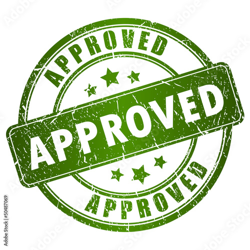 Vector approved stamp