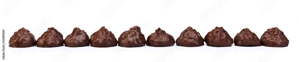 Cookies with full chocolate dressing Cookies with full chocolate dressing
