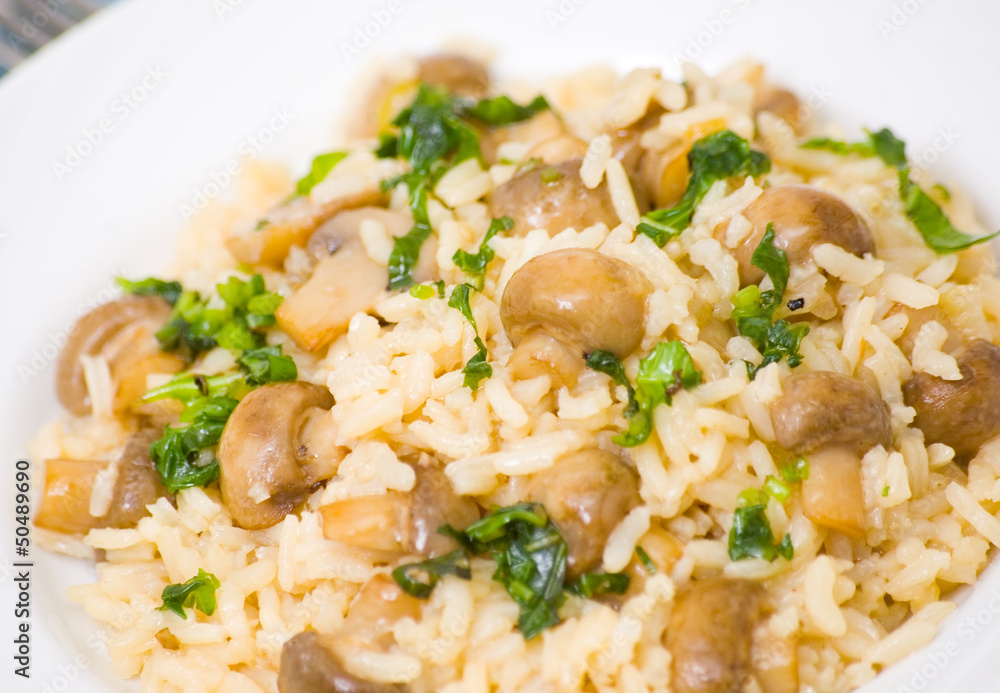 risotto with mushrooms risotto with mushrooms