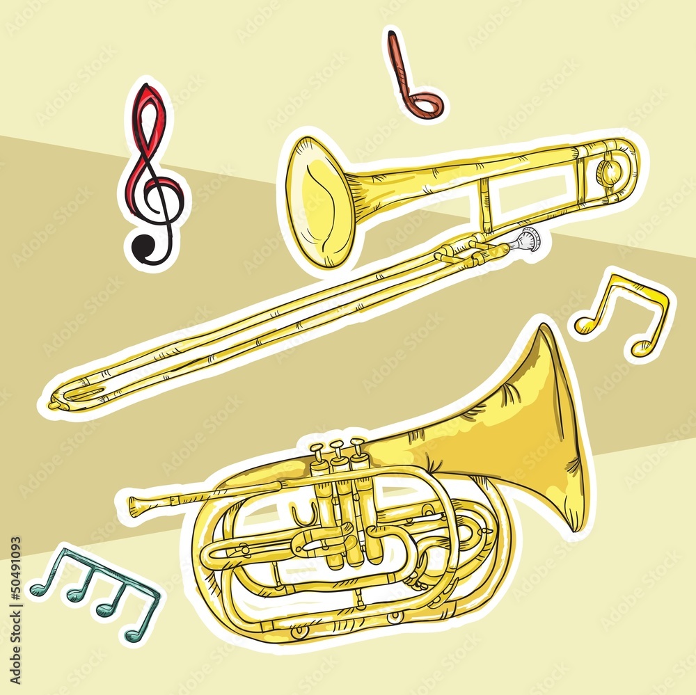 Obraz premium Music icons