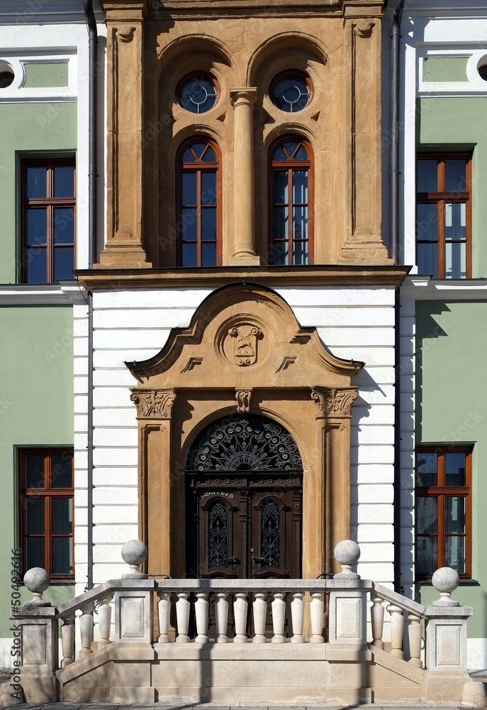 Rathaus in Wolnzach - obrazy, fototapety, plakaty 