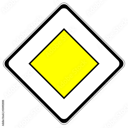 Verkehrszeichen Vorfahrtsstraße Vektor