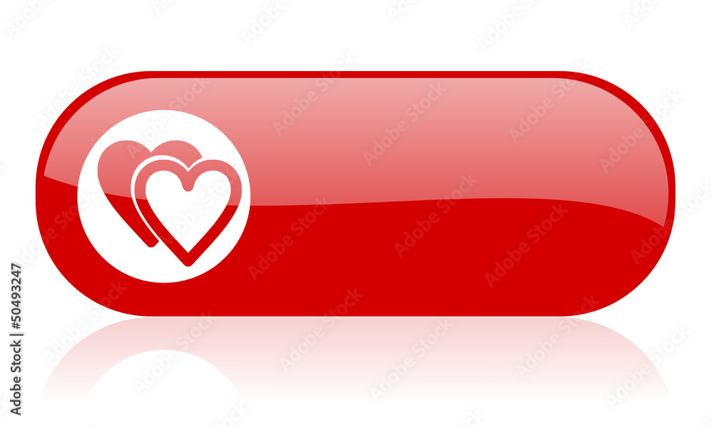 love red web glossy icon love red web glossy icon