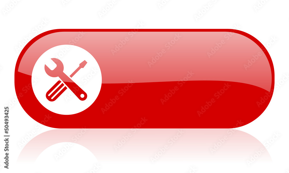 tools red web glossy icon tools red web glossy icon