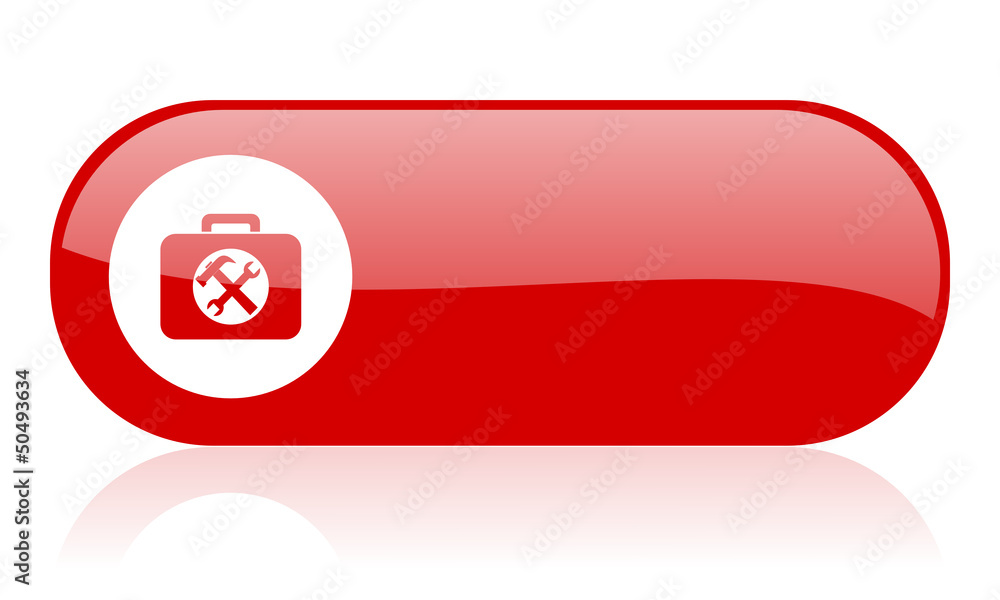 toolkit red web glossy icon toolkit red web glossy icon