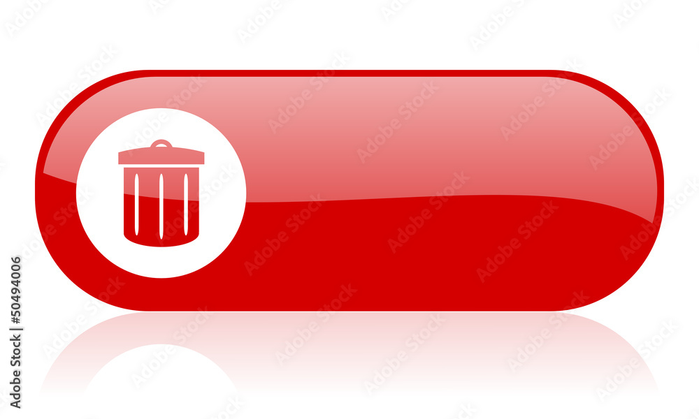 recycle red web glossy icon recycle red web glossy icon