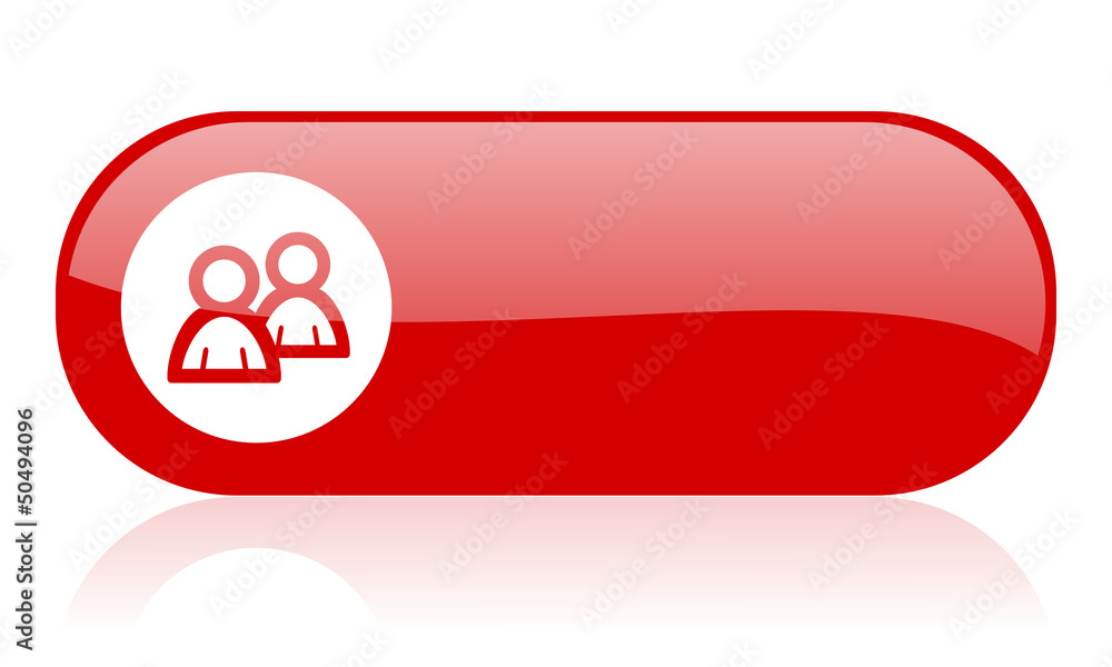 forum red web glossy icon