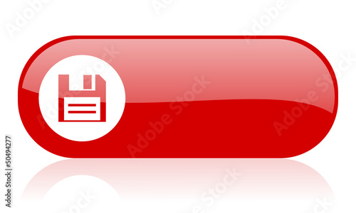disk red web glossy icon