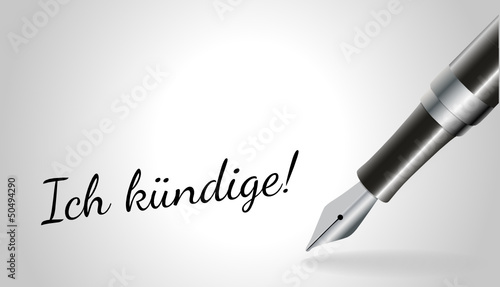 Ich kündige