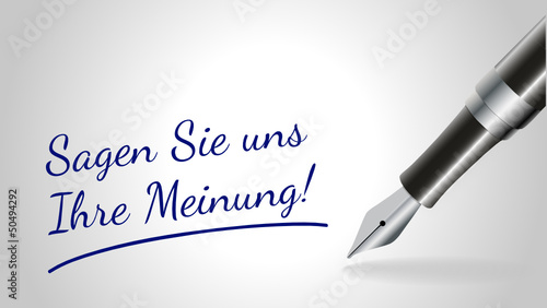 Sagen Sie uns Ihre Meinung