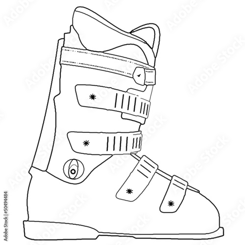 Snowboard Vektor Icon Button