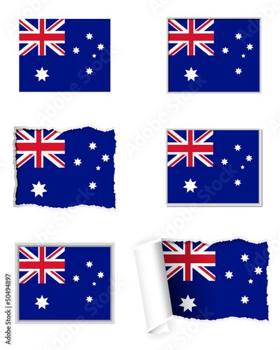 Fahnen Set Australien