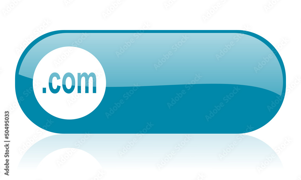 com blue web glossy icon com blue web glossy icon