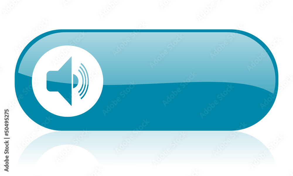 volume blue web glossy icon volume blue web glossy icon
