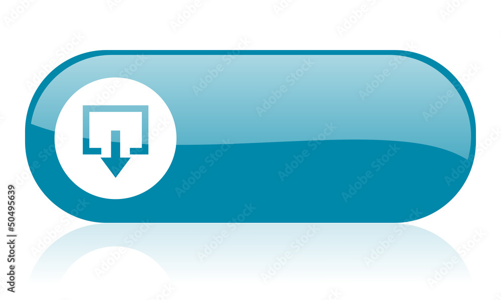 exit blue web glossy icon exit blue web glossy icon