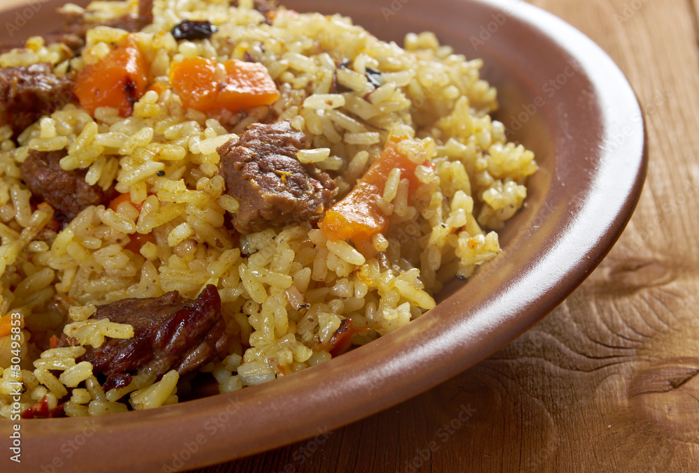 Traditional oriental pilaf Traditional oriental pilaf