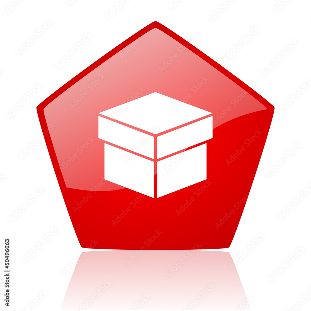 box red web glossy icon box red web glossy icon