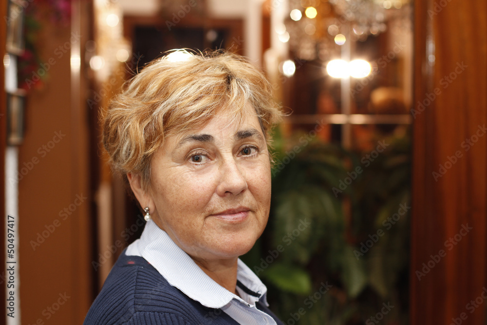 Naklejka premium Happy senior woman. Over sixty years