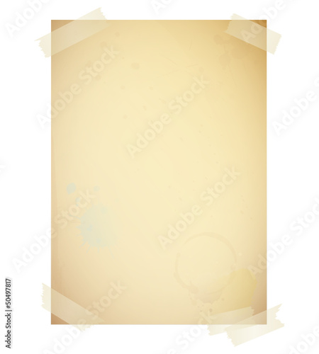 Paper DIN A4 Tapes Ink- & Coffeeblots Retro Beige