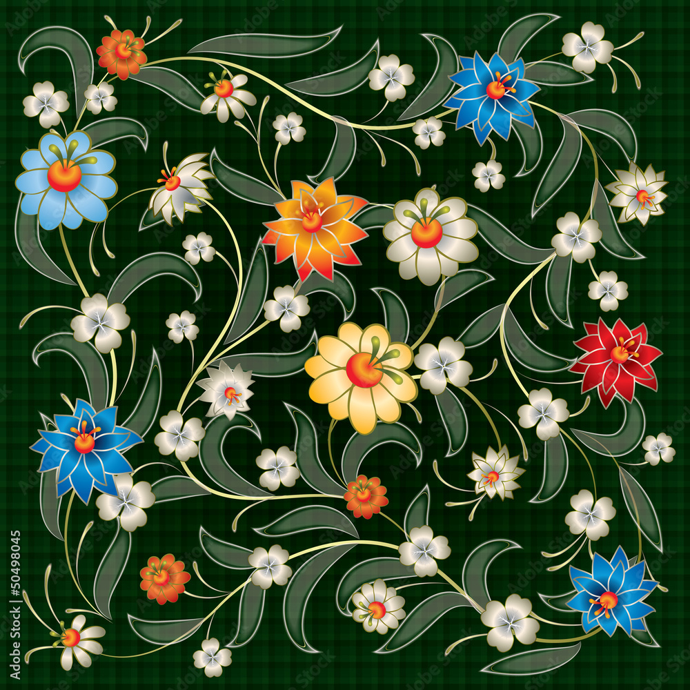 abstract background with floral ornament abstract background with floral ornament