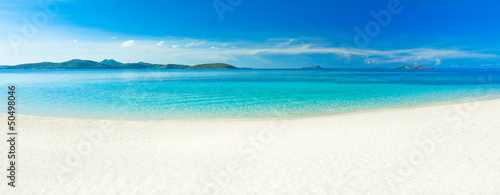 Beach panorama photo