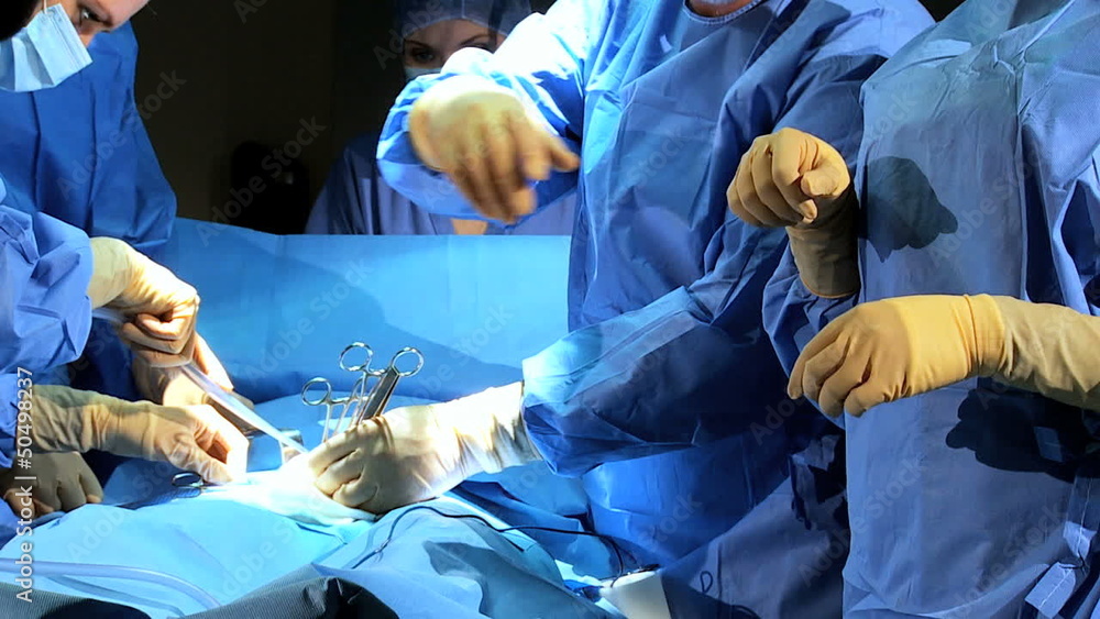 Surgical Team in Operating Theater Surgical Team in Operating Theater