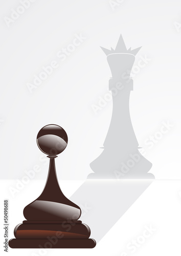 pawn and king