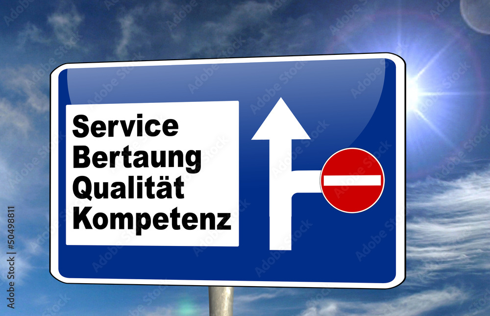 Service Schild