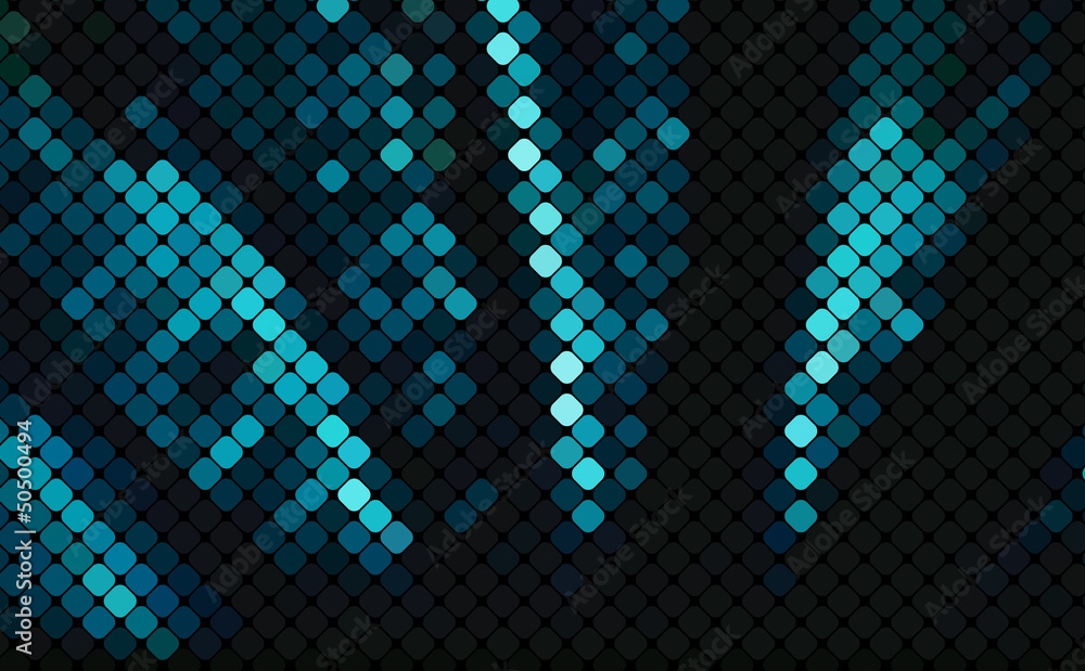 turquoise background square pixel mosaic vector eps 10