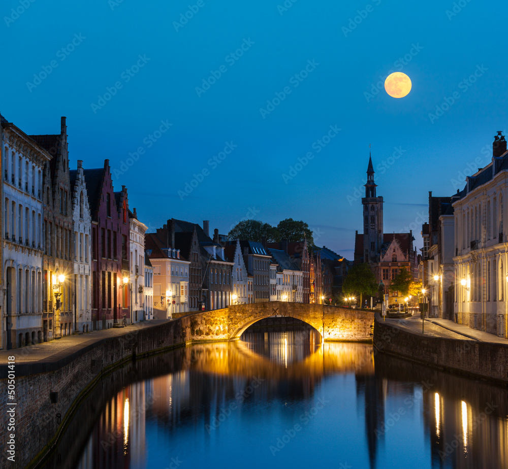 Naklejka premium Brugia (Brugge), Belgia