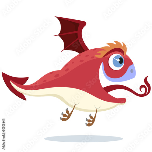Red little dragon
