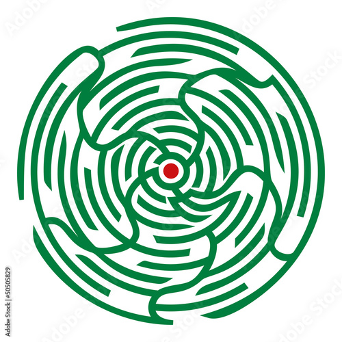 Round maze